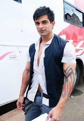 Karan Singh Grover Tribal Tattoo